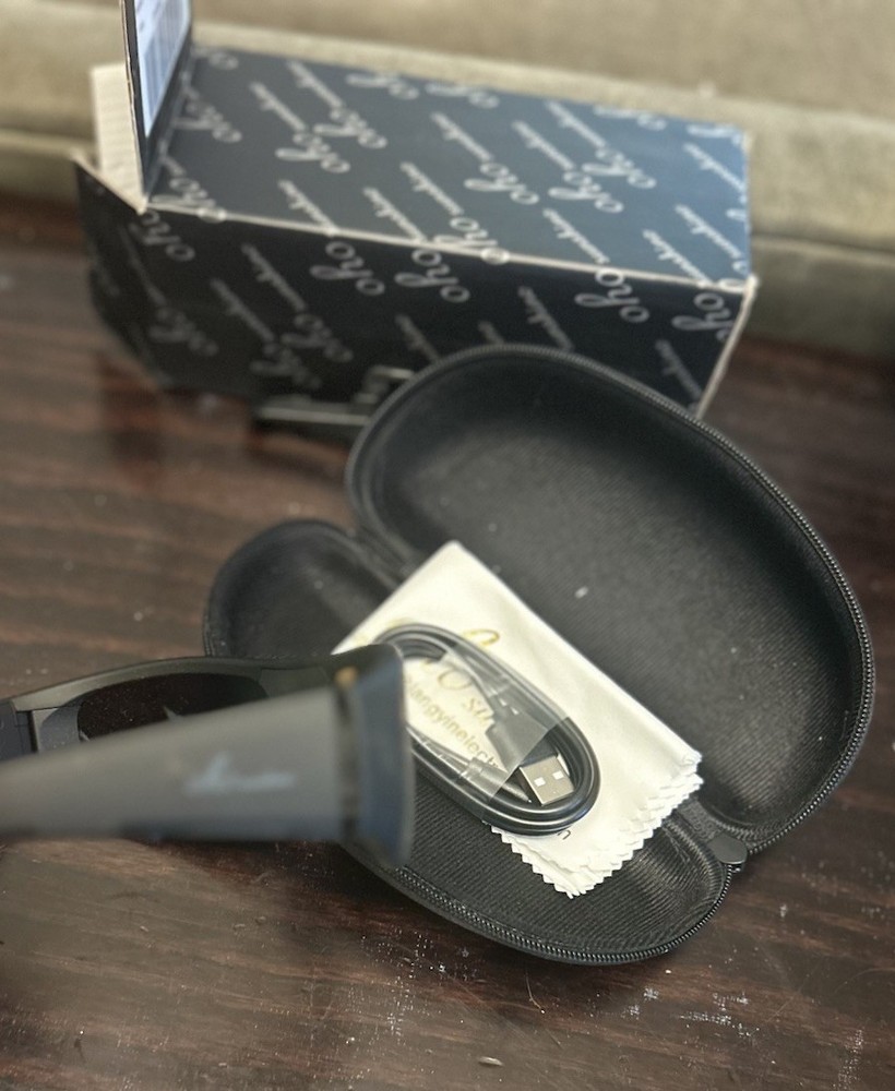 OhO sunshine Bluetooth Smart Black Blue Mirror Lenses NIB!