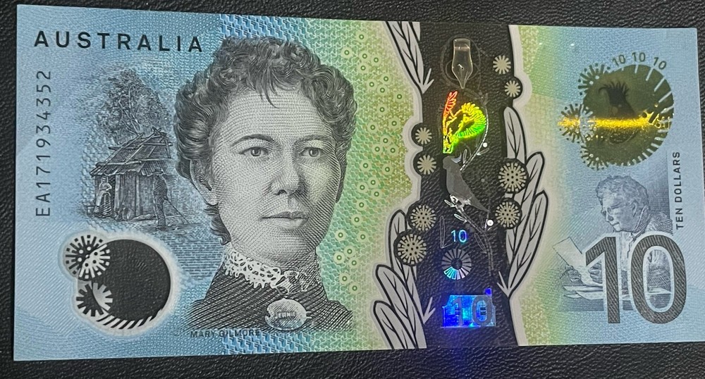 2017 $10 EA17 Last Prefix Ten Dollar Note Australian Polymer Banknote EA 17 Circ