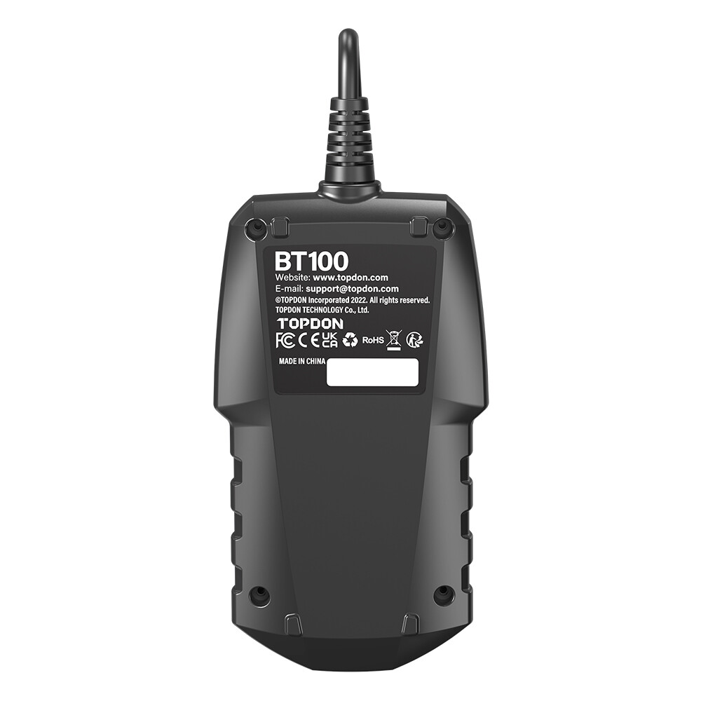 TOPDON BT100 Car Battery Tester 12V Load Tester Charging System Analyzer