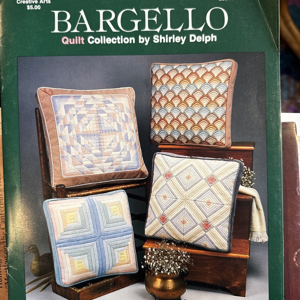 Quilt Design Needlepoint Pattern Booklets Bargello Pillows Chart