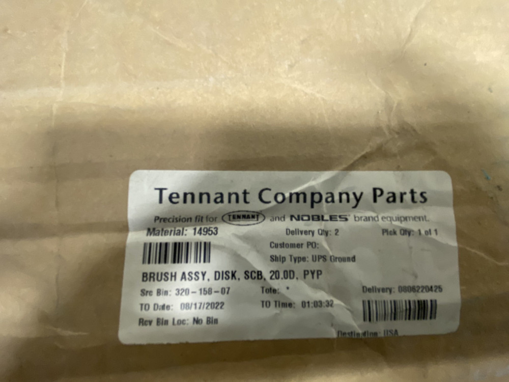 Tennant 14953 20" Diameter Poly Brush Disk