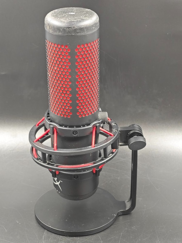 HyperX QuadCast Microphone Black/Red Used Working