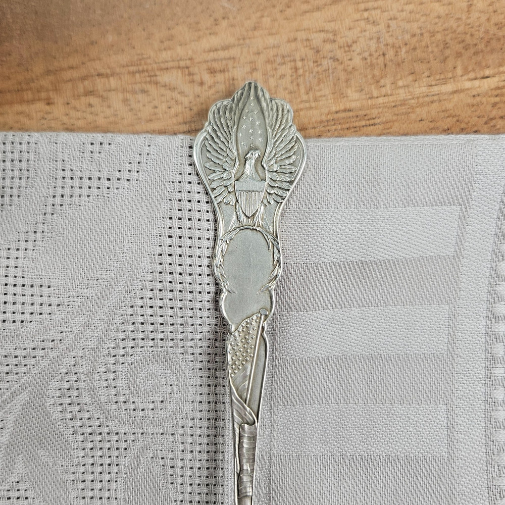 Sterling Silver JOHNSTOWN FLOOD "Unknown Dead" Plot Pennsylvania Souvenir Spoon