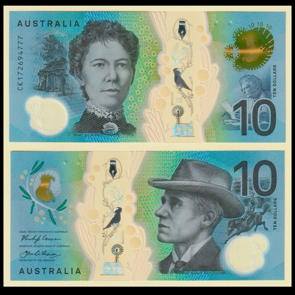 🇦🇺 Australia 10 Dollars 2017 Polymer P 63 Crisp Gem UNC