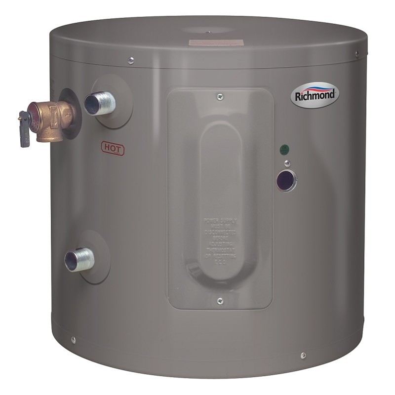 Richmond Essential Series 6EP6-1 Electric Water Heater, 120 V, 2000 W, 6 gal Tan