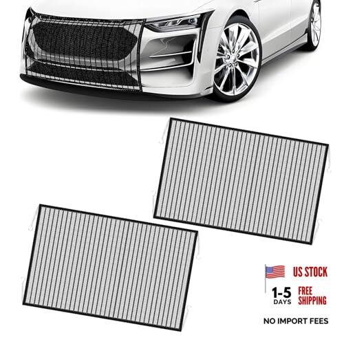 Car Grill Mesh, 2 PCS Dustproof Grille Mesh, Water Tank Protection Net,