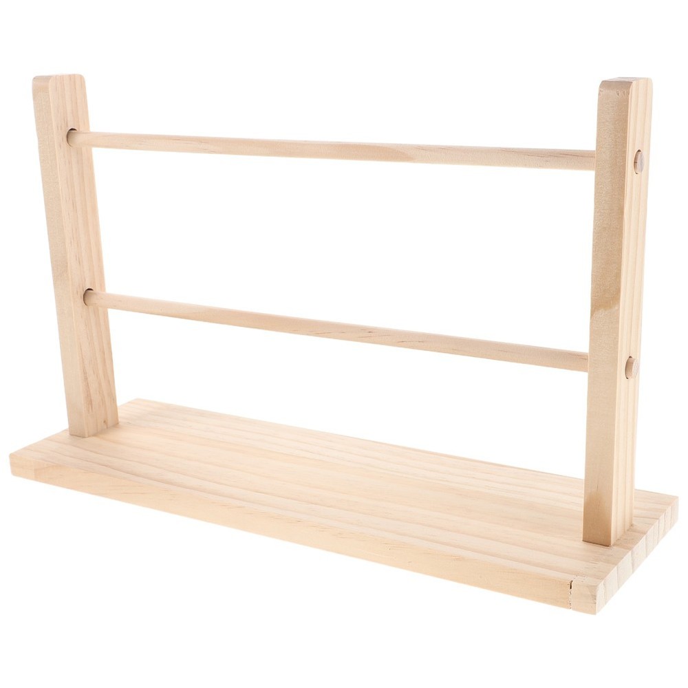 Solid Wood Ribbon Storage Rack Portable Organizer Display Holder