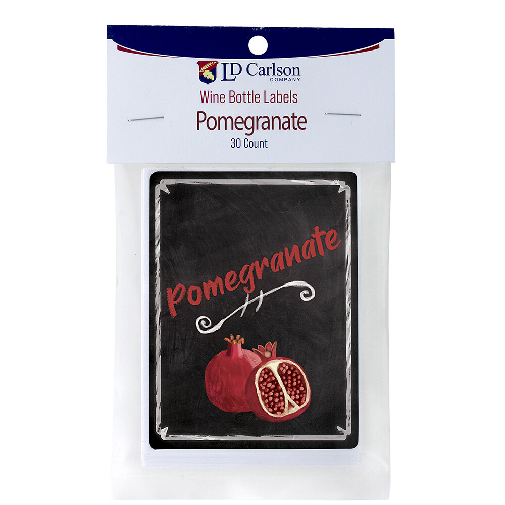 Pomegranate Wine Labels 30/Pack Mist Collection