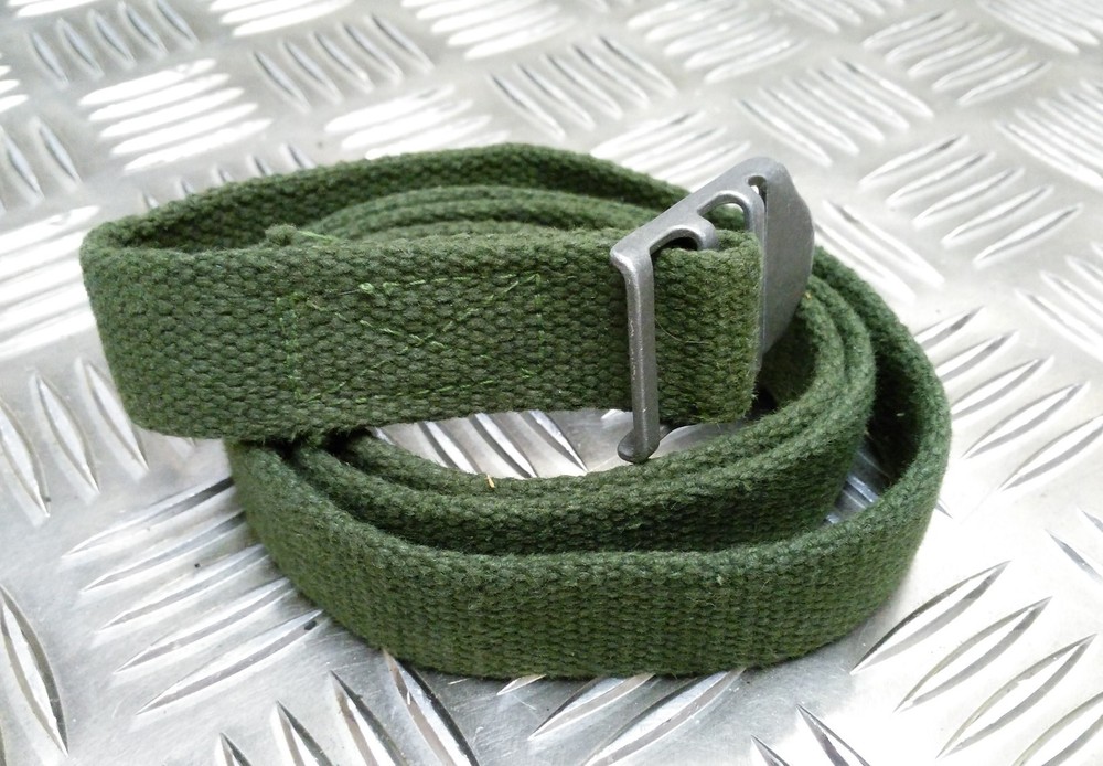 Genuine Vintage Military Issue Green Canvas Webbing Issued Utility Pack Strap