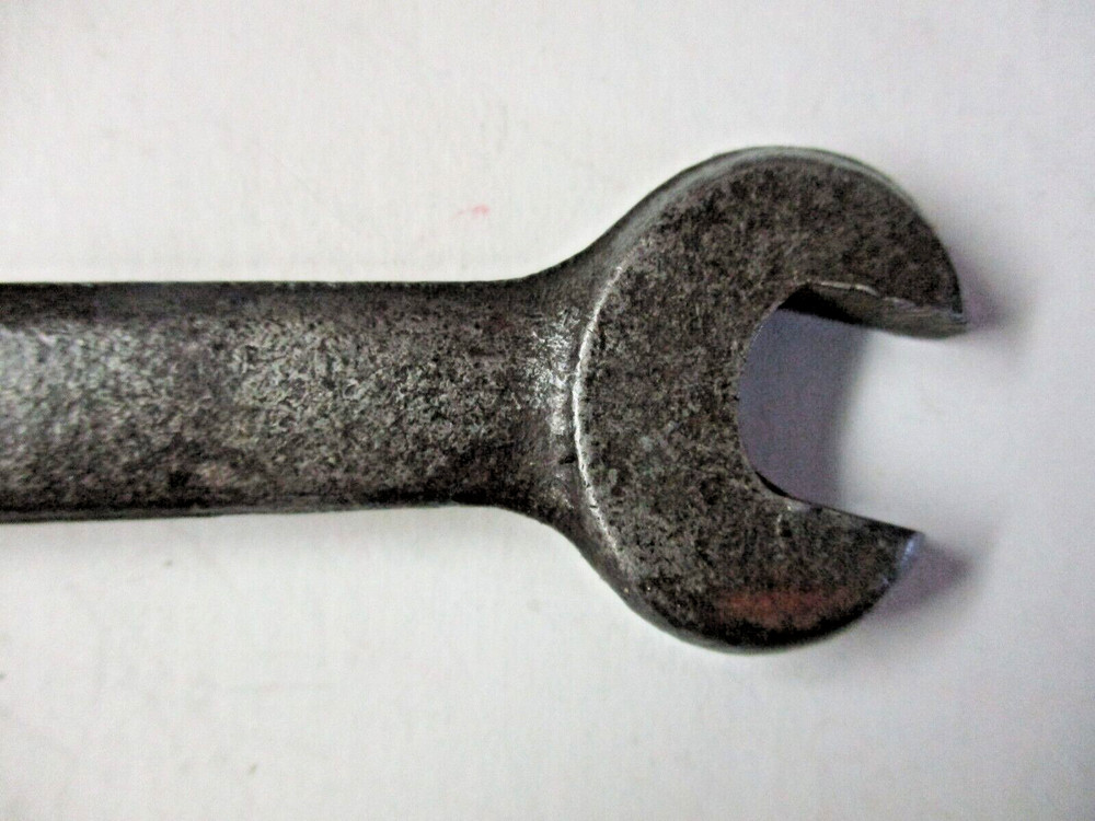 Unbranded Stubby Open End Wrench Measured: 7/16 - 1/2", Plain, Vintage Tool