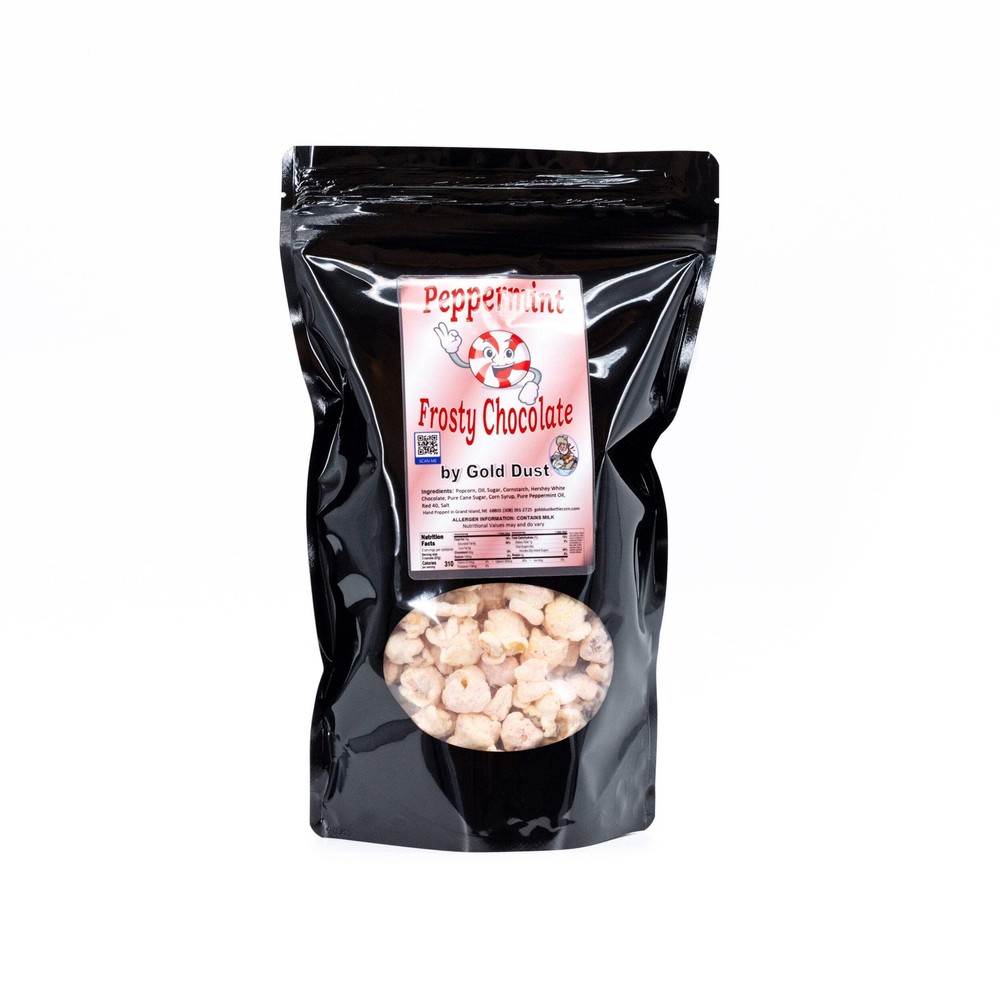Gourmet Peppermint White Chocolate Covered Kettle Corn | 5 oz. bag