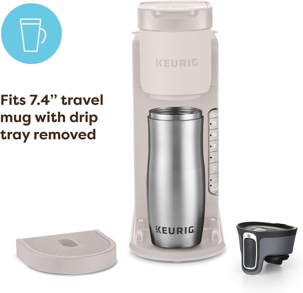 K-Express Single Serve K-Cup Pod Coffee Maker, 3 Brew Sizes, Strong Button Fe...