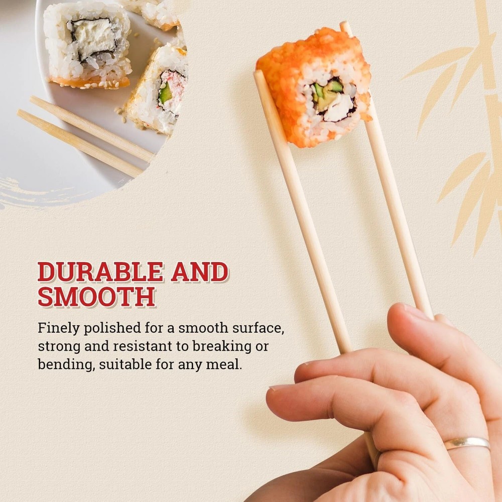 Disposable Bamboo Chopsticks (100 Sets) 9'' Quantity Discounts Available