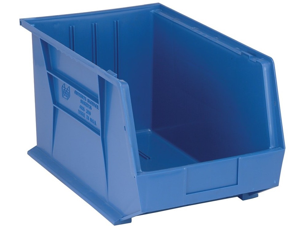 Quantum Storage QUS260BL - Quantum Bin Ultra Stack and Hang Blue 18 inch x 11