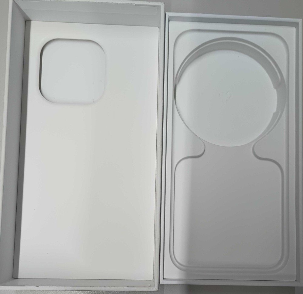 Original Apple Empty Box iPhone 15 Pro White Ti (No accessories/No Manual)