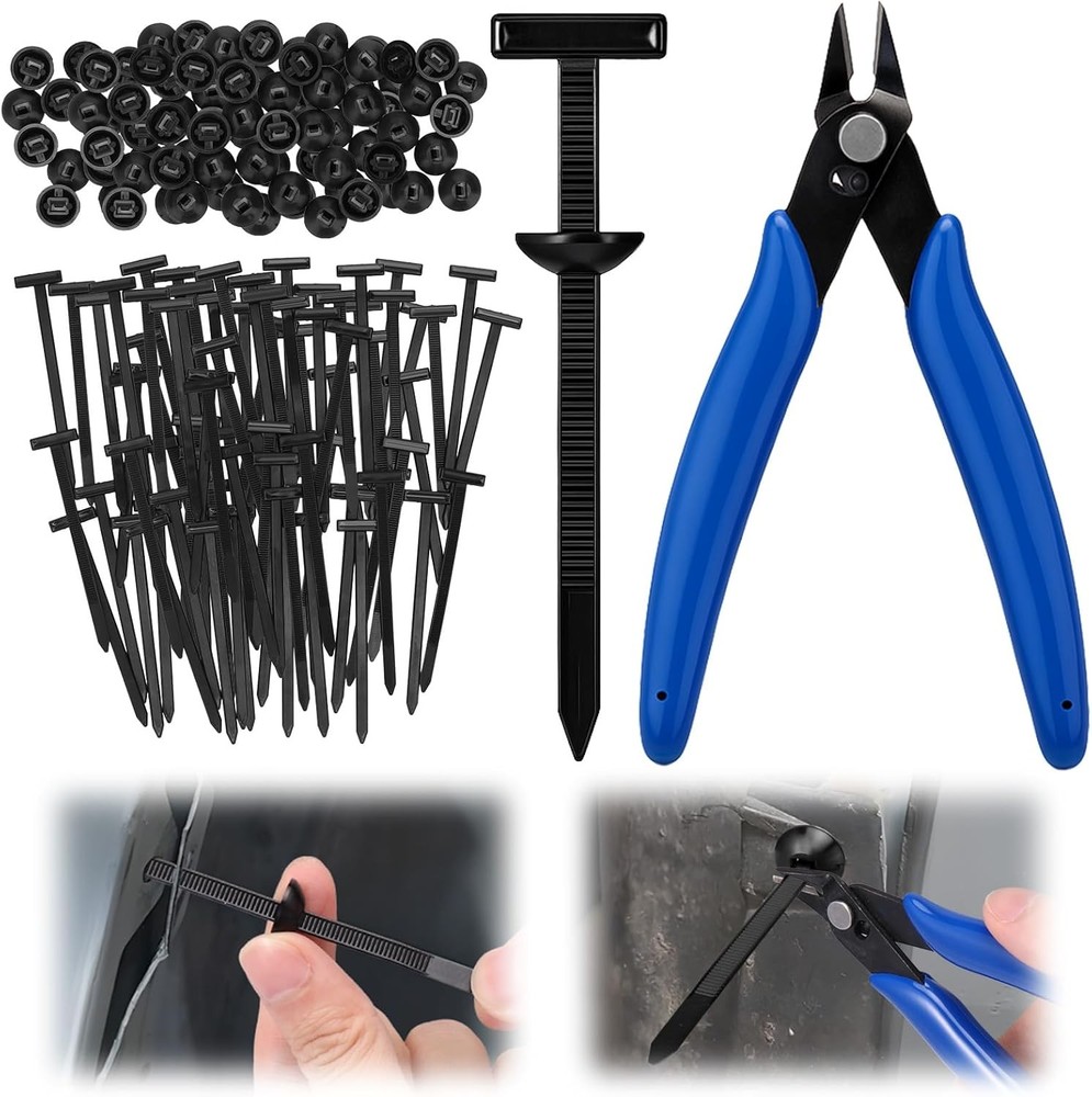 Nylon Universal Cable Tie Bule with Wire Cutter, Multipose