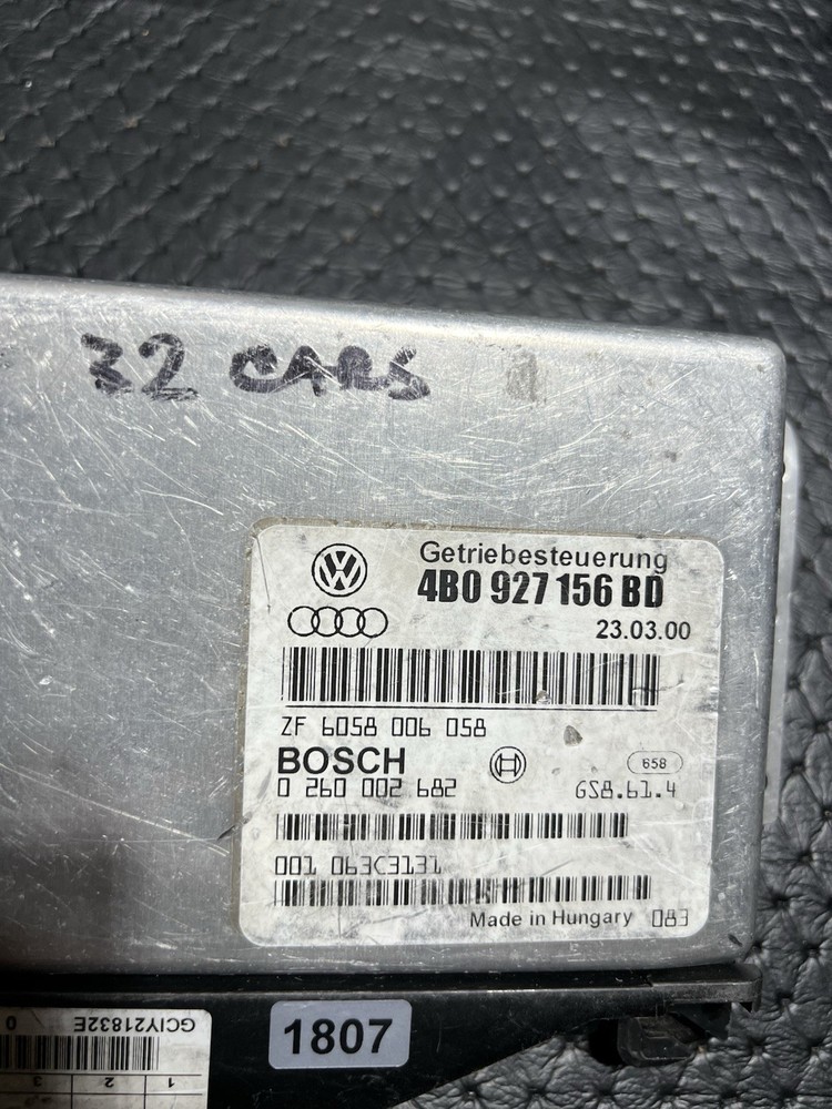 00-02 Audi C5 A6 FAQ Automatic Transmission Control Module TCU 4B0927156BD Oem
