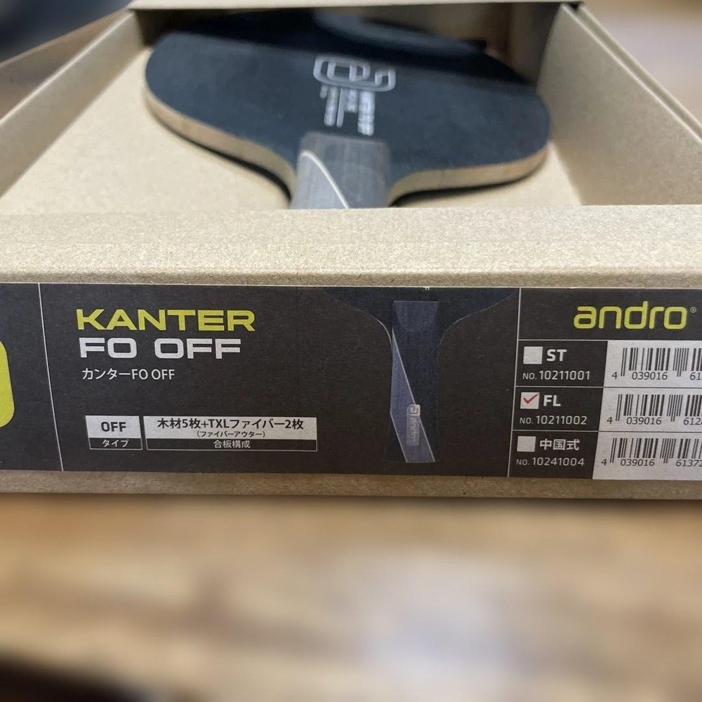 Andro KANTER FO OFF Table Tennis Racket Wood