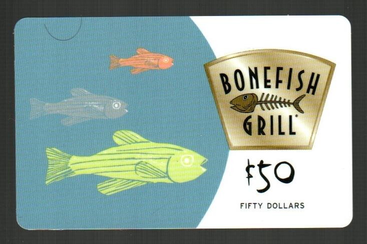 BONEFISH GRILL Fish ( 2007 ) Gift Card ( $0 - NO VALUE )