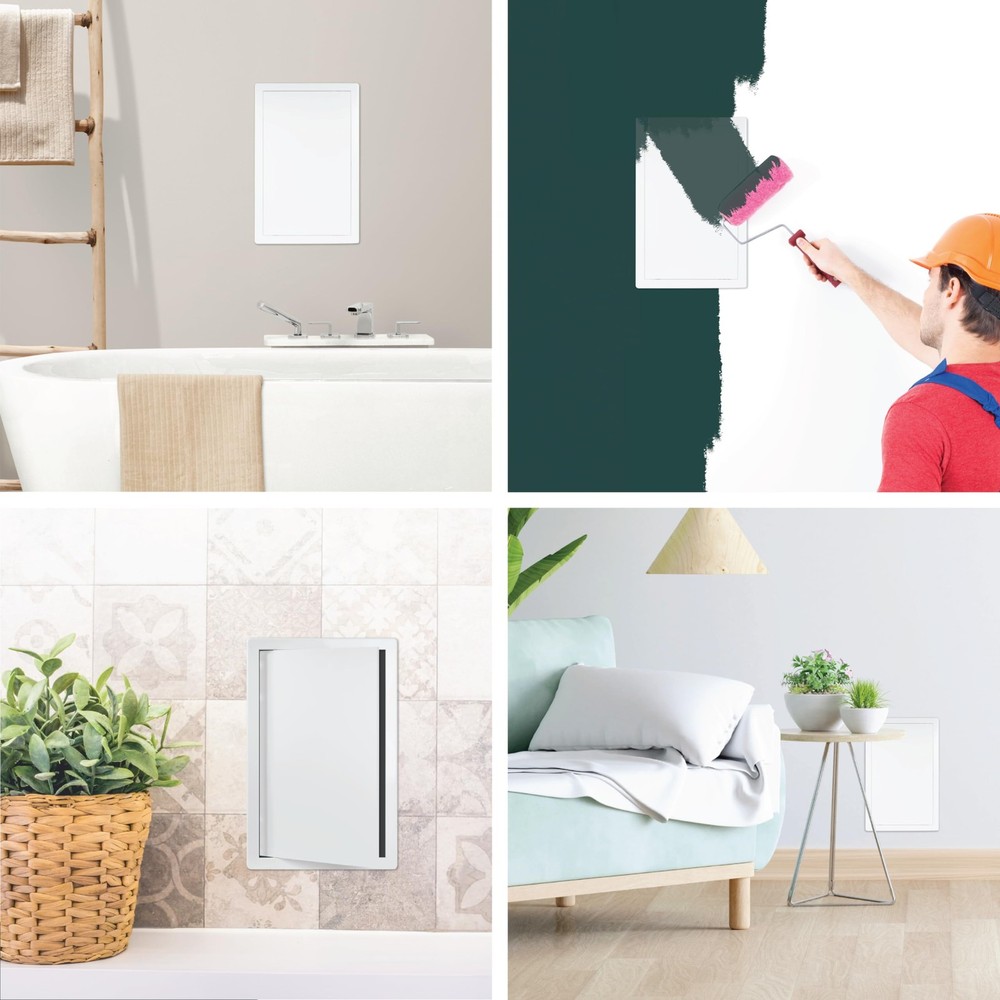 10 x 16 White Plastic Access Panel. Service Shaft Door Panel. Plumbing, Elect...