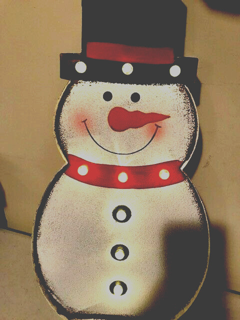 20 inch lighted Snowman - Battery Operated