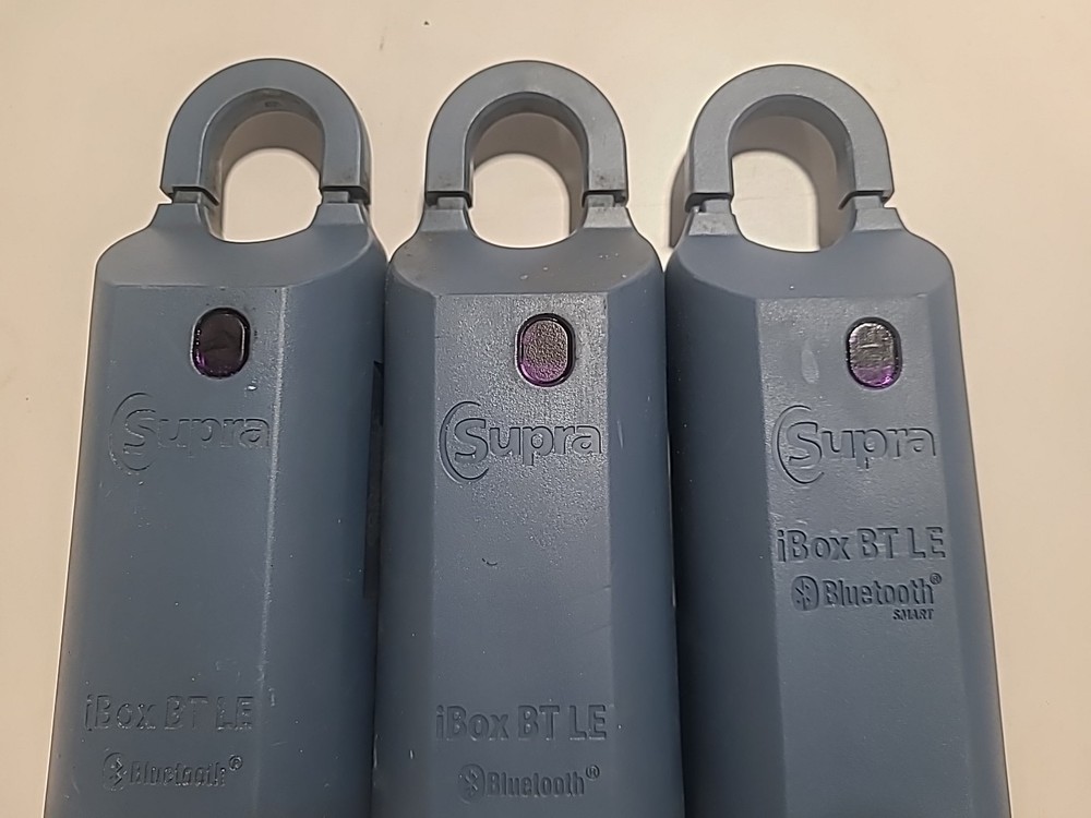 3 SUPRA iBox BT LE Bluetooth Smart LOCKBOX. Locked, No Code