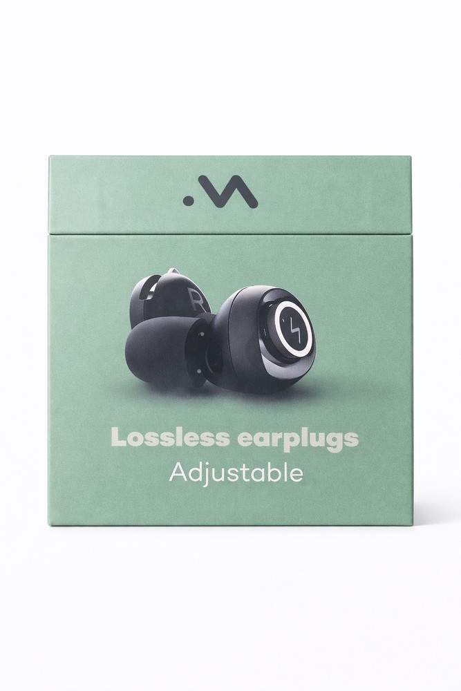 Minuendo Lossless Adjustable Earplugs, Multiple Tips, Carrying Case