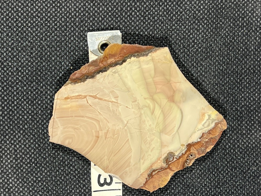 Willow Creek Jasper Slab 57 gr Idaho, interesting pastel orb patterns
