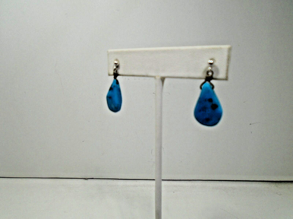 Native Americam Turquoise Nugget Earrings