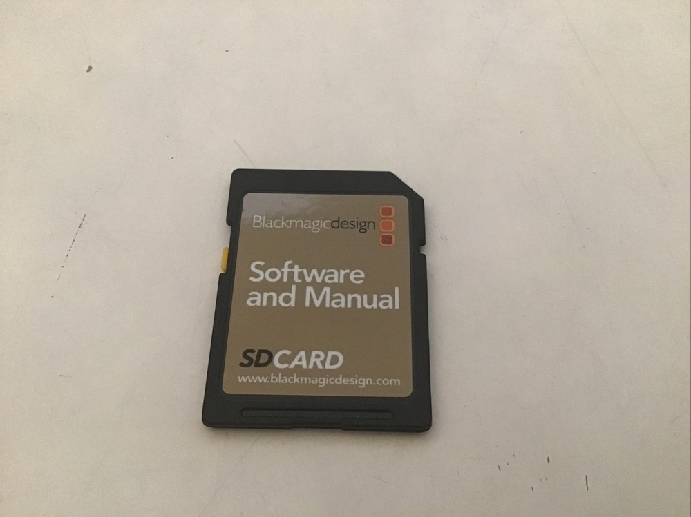 Black Magic Design Software  4 GB SD Card Pre-owned