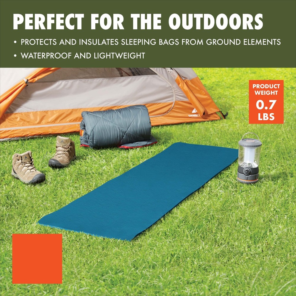 (2 pack) Closed Cell Foam Blue Camp Sleeping Pad