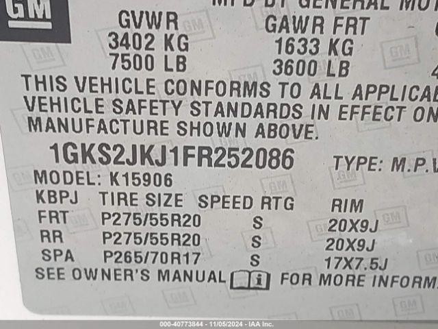 Used Blind Spot Detection System Warning Control Module fits: 2015 Gmc Yukon xl