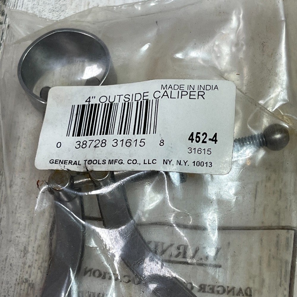 General Tools 452-4 0 to 4" SAE Outside Caliper