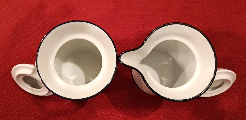 Dansk Concerto Cream & Sugar Containers Allegro Blue. Very Nice! EUC!