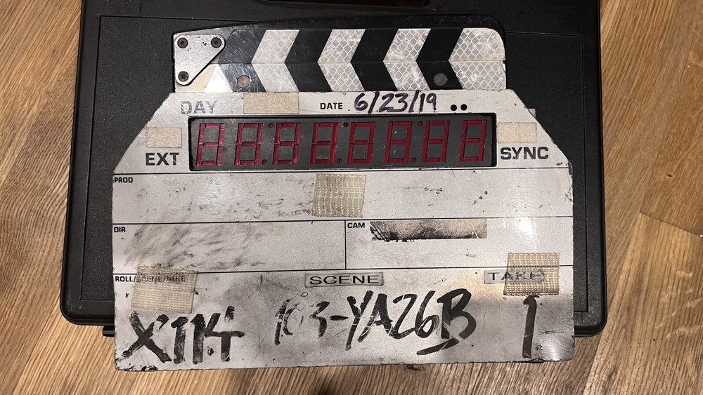 Ambient clockit timecode master slate - ACD 301 MKII with case and input cable