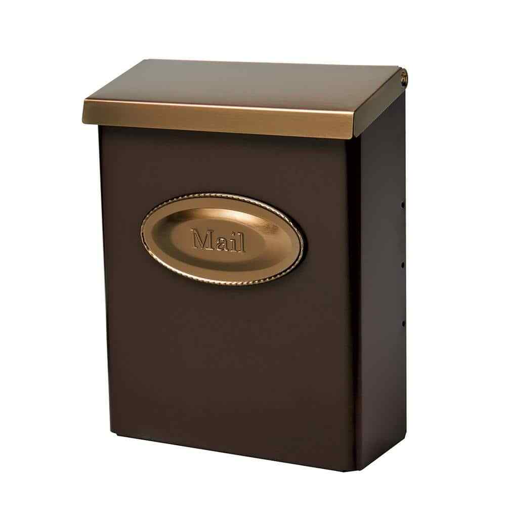 Architectural Mailboxes Designer Venetian Bronze with Brushed Brass, Medium