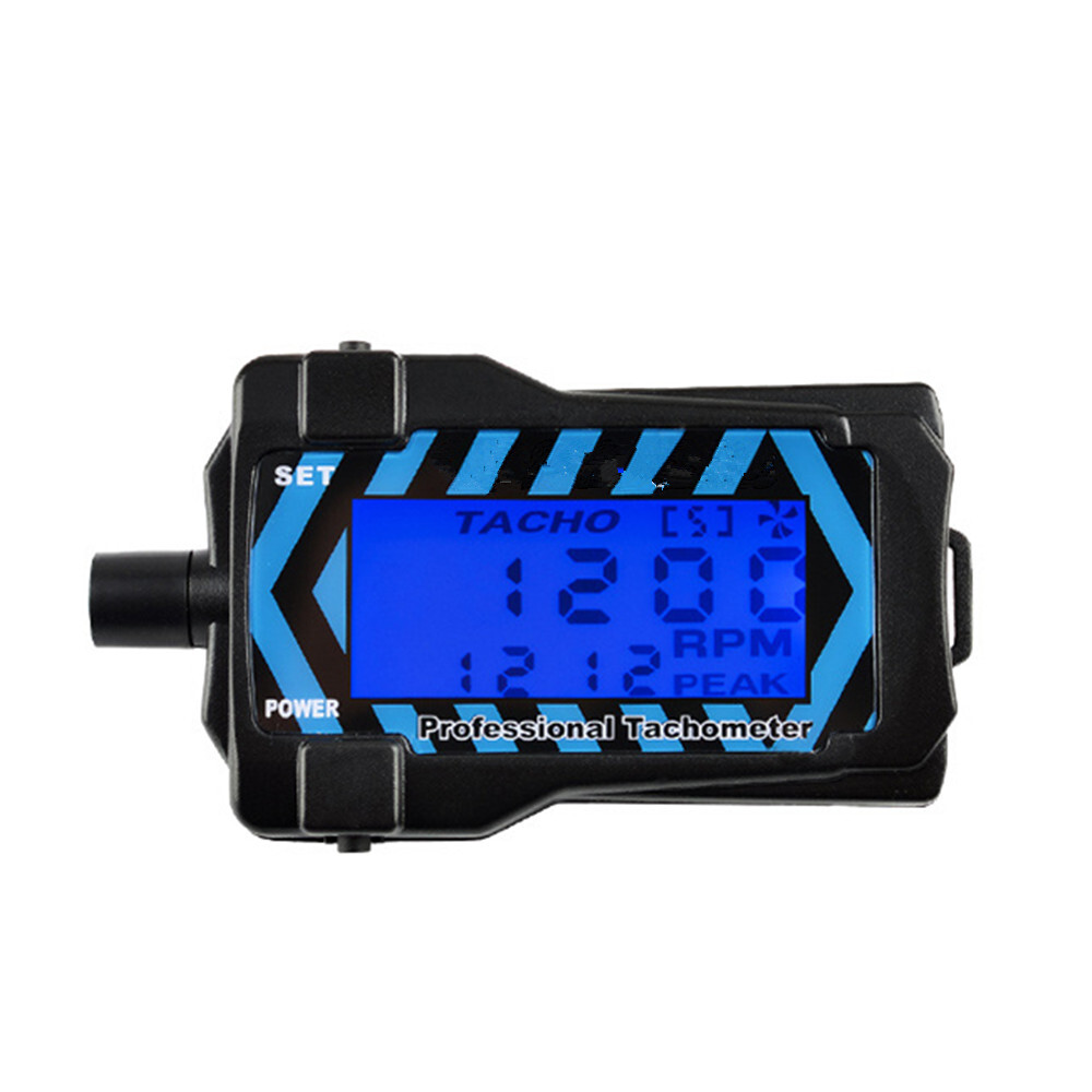 LED Display Handheld Tachometer Digital RC Airplane Propeller Speed Tester Tool