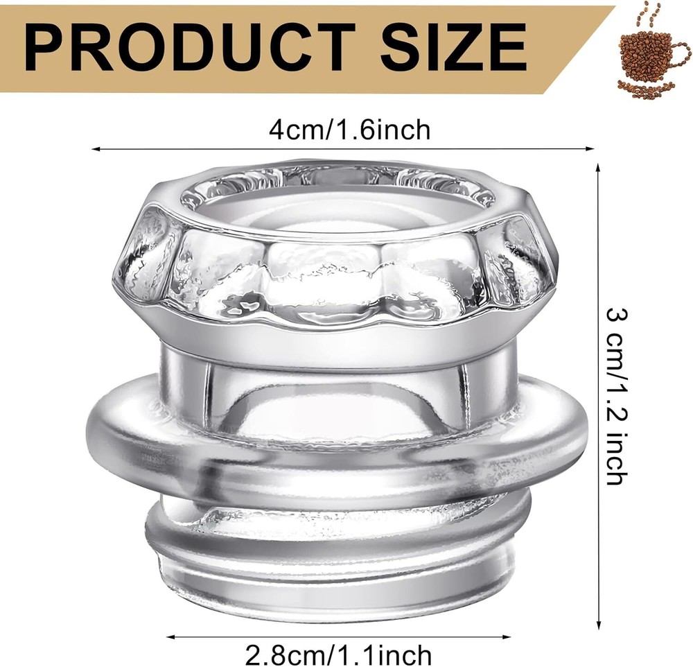Coffee Percolator Pot Replacement 4 Pieces Glass Percolator Top Replacement