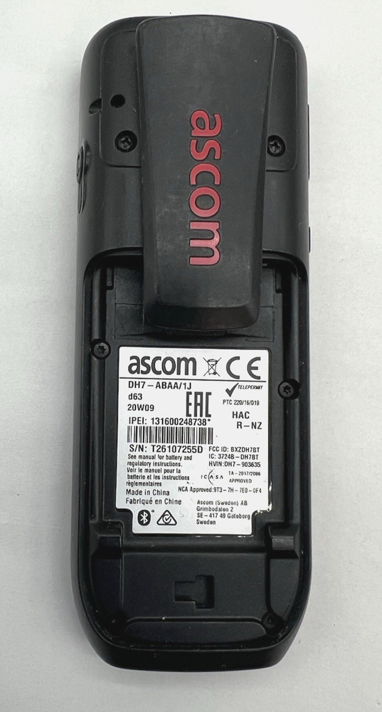 ASCOM D63 Messenger DECT Phone DH7-ABAA/1J