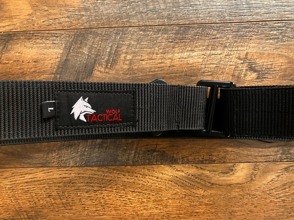 Wolf Tactical Heavy Duty Riggers Belt Black Size L