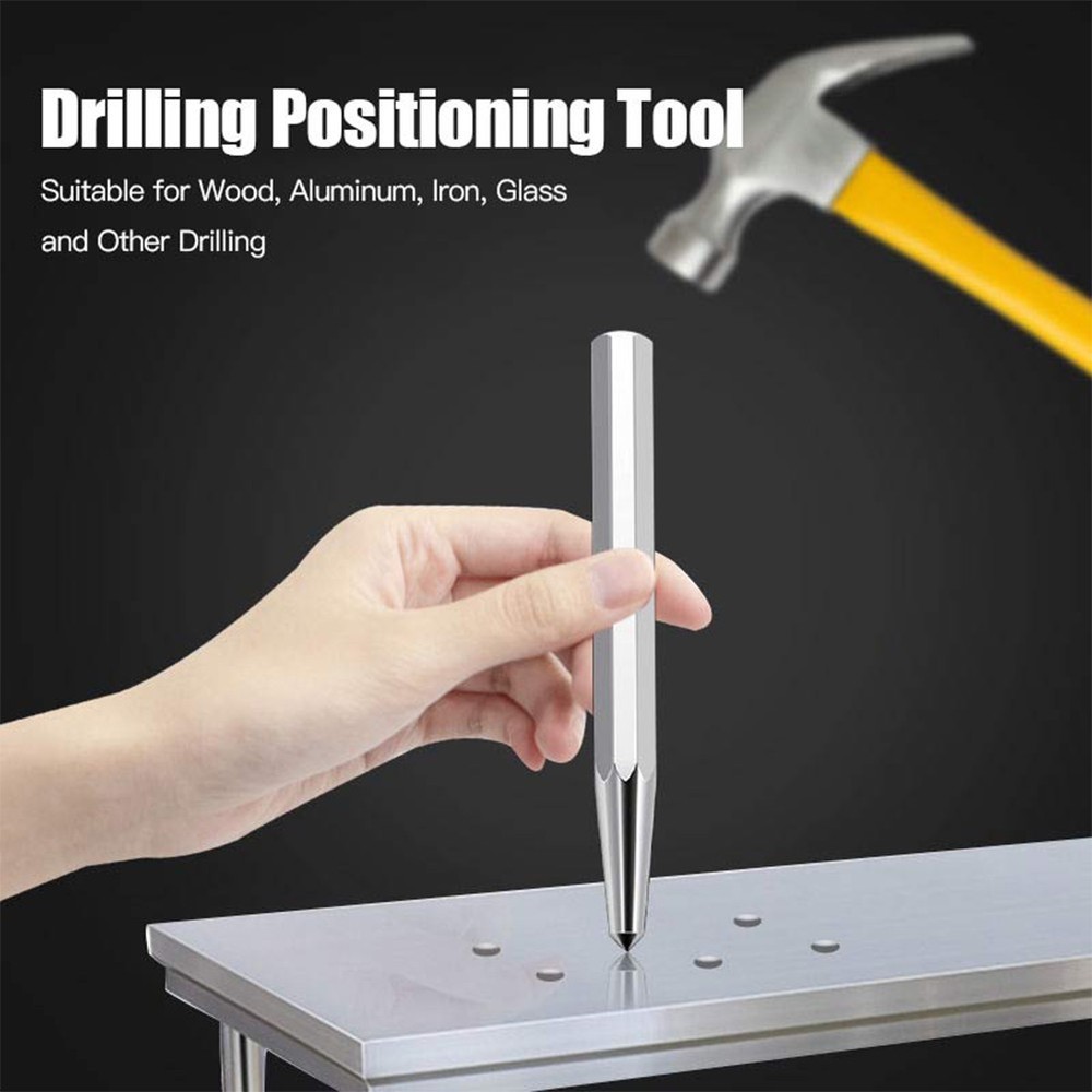 Punching Tip Silver Drilling Marking Bright Chrome Centering Positioning