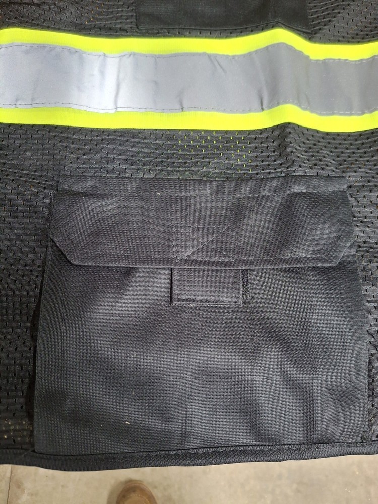 TuGlow High Visibility Safety Vest Black M