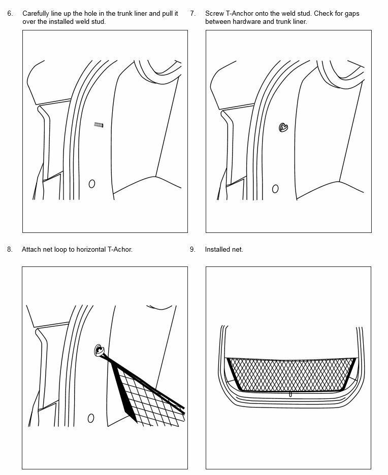 Rear Trunk Envelope Style Mesh Organizer Cargo Net for DODGE DART 2013-2016 New