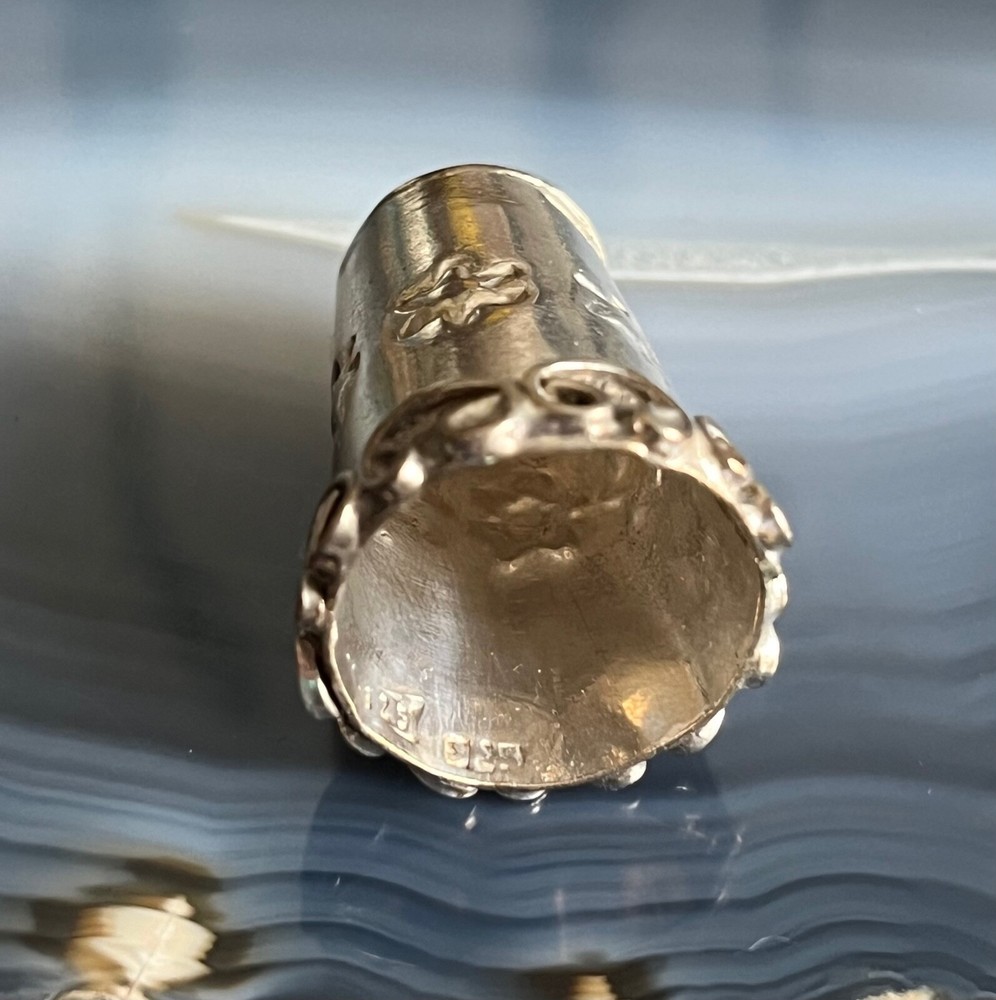 Vintage Mexican Sterling Silver Thimble