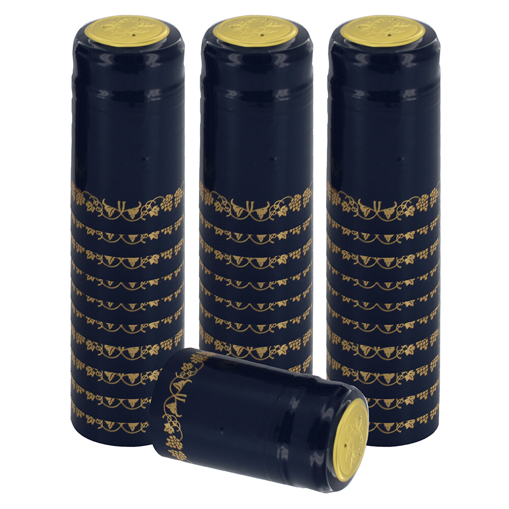 Home Brew Ohio Blue With Gold Grapes PVC Shrink Capsules 30 count