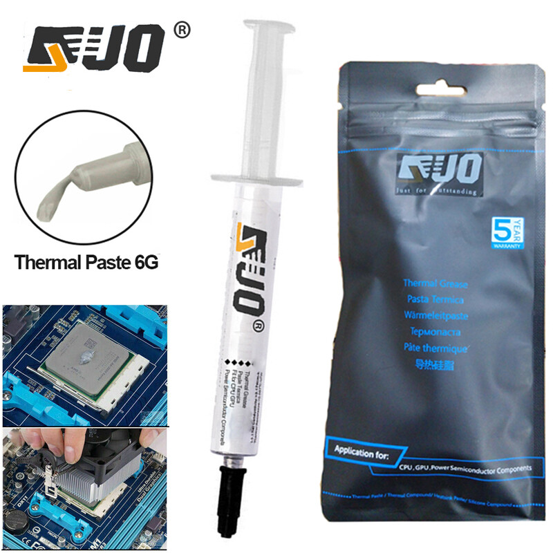 5X 6g GRAY COOLING Thermal Grease CPU GPU VGA LED Paste Compound In Syringe