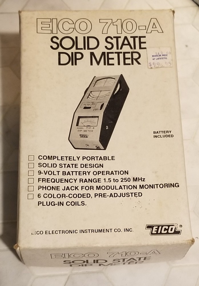 EICO 710-a Solid State Dip Meter with Attachments