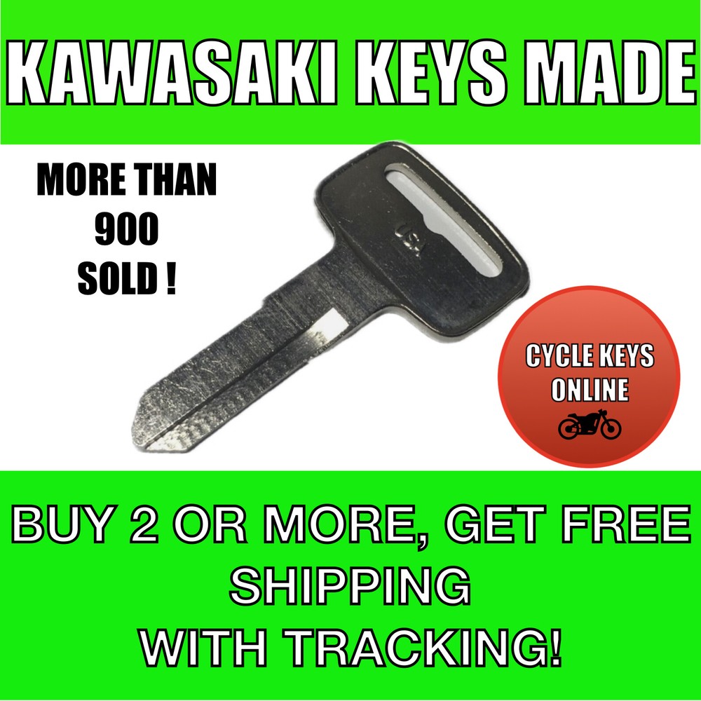 Kawasaki keys Teryx Mule Cut to Code replacement key made to codes 3201-3250