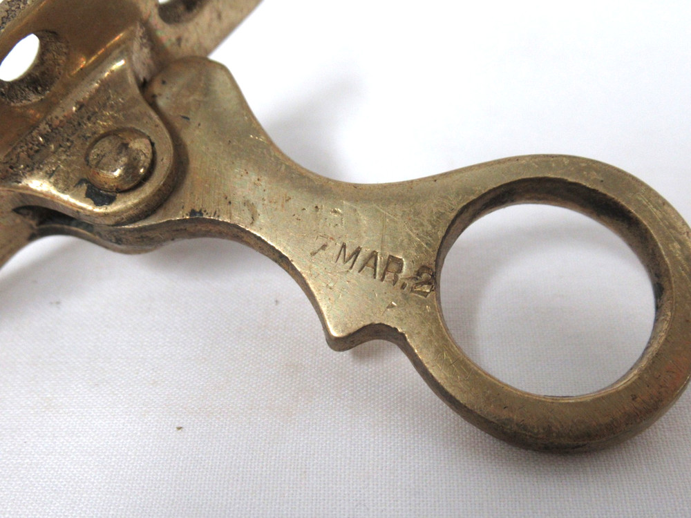 ANTIQUE 1901 BRASS LEFT HAND ICE BOX LATCH 3 AVAILABLE