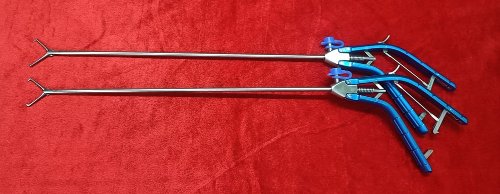 Laparoscopic Tenaculum Forceps 5mm Double Action Best Quality Reusable-2pc